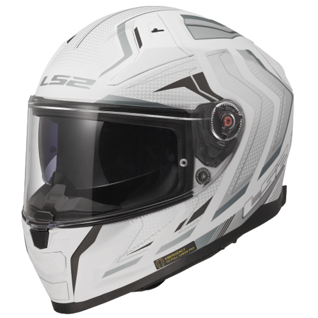 LS2 FF811 Vector II Helmet – Alizer Matt White/Silver