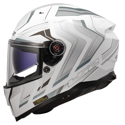 LS2 FF811 Vector II Helmet – Alizer Matt White/Silver