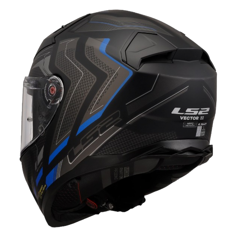 LS2 FF811 Vector II Helmet – Alizer Matt Black/Blue