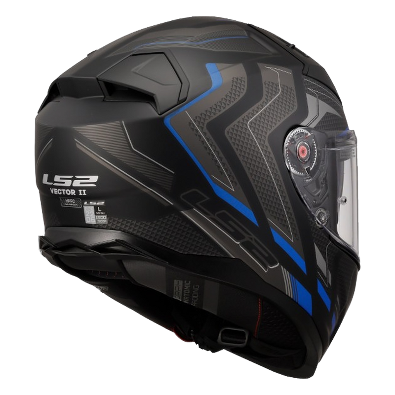 LS2 FF811 Vector II Helmet – Alizer Matt Black/Blue