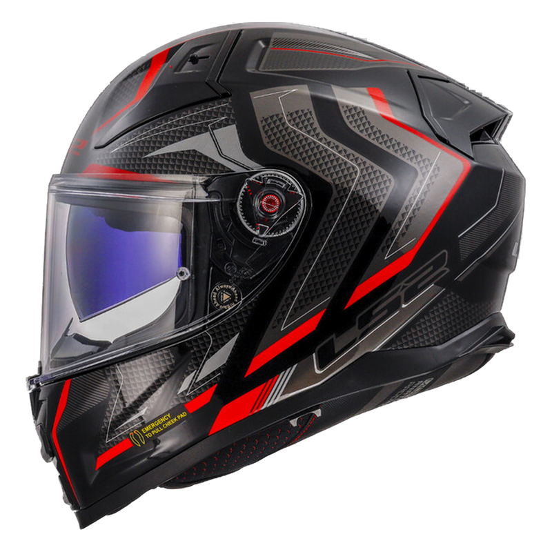 LS2 FF811 Vector II Helmet – Alizer Black/Red