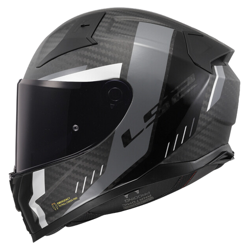 LS2 FF811 Vector II Carbon Helmet – Grid Matt Black/Grey