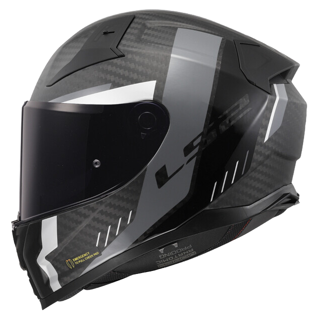 LS2 FF811 Vector II Carbon Helmet – Grid Matt Black/Grey