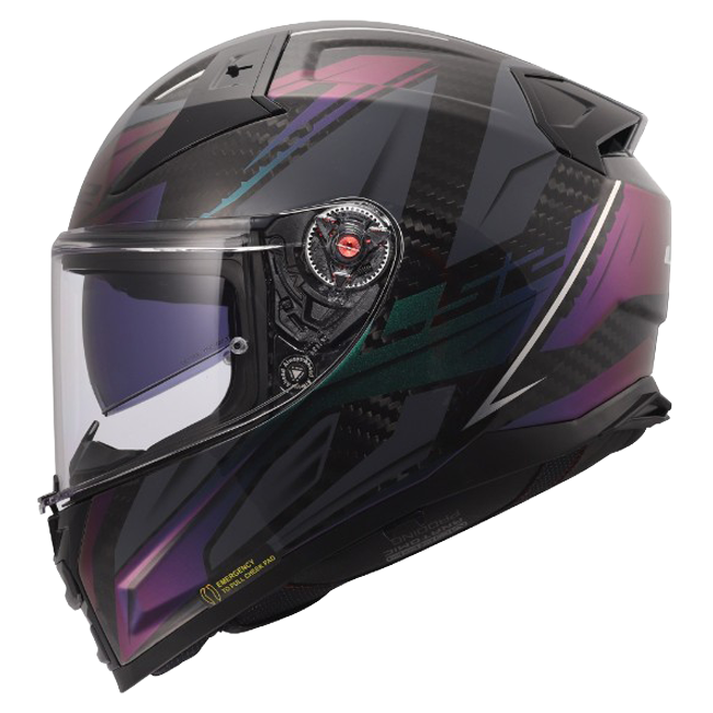 LS2 FF811 Vector II Carbon Helmet – Savage Chameleon