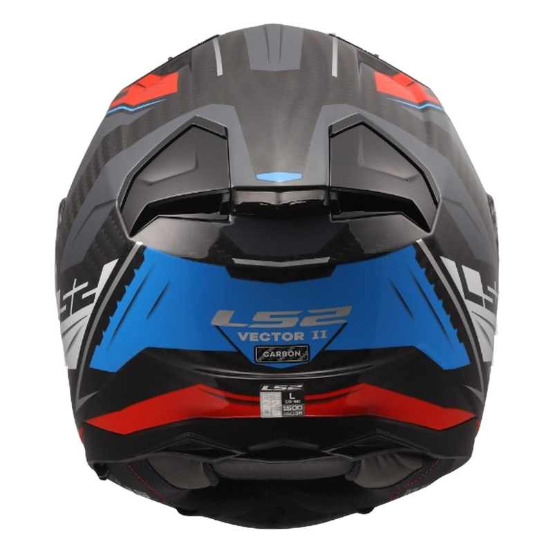 LS2 FF811 Vector II Carbon Helmet – Savage White/Blue/Red