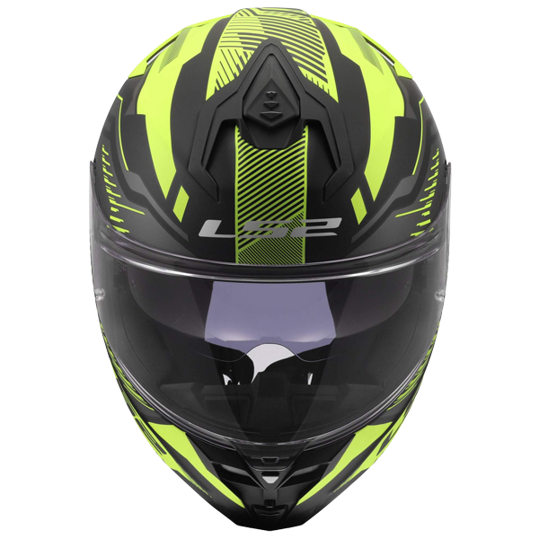 LS2 FF817 Challenger II Helm – Dravix Hi-Vis Yellow