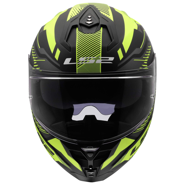LS2 FF817 Challenger II Helm – Dravix Hi-Vis Yellow
