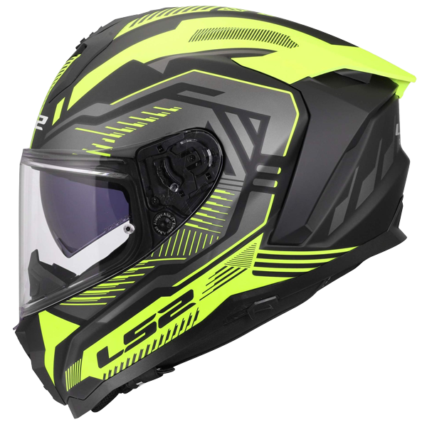 LS2 FF817 Challenger II Helm – Dravix Hi-Vis Yellow