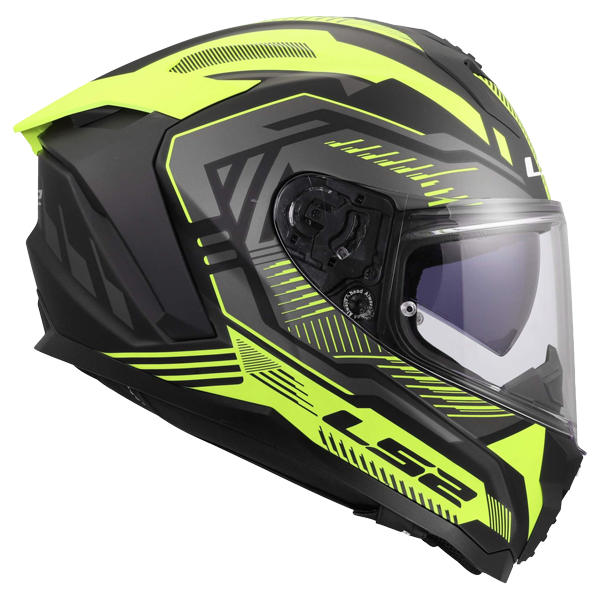 LS2 FF817 Challenger II Helm – Dravix Hi-Vis Yellow