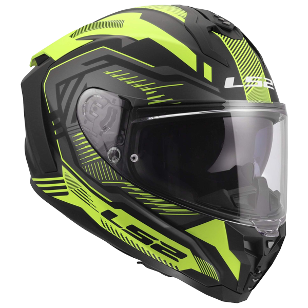 LS2 FF817 Challenger II Helm – Dravix Hi-Vis Yellow