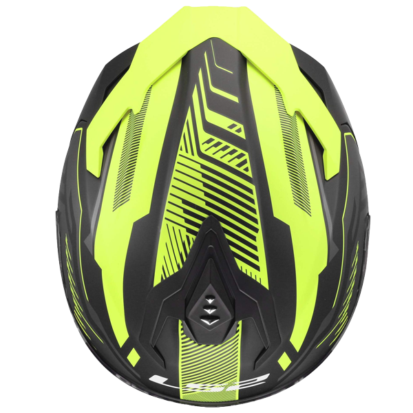LS2 FF817 Challenger II Helm – Dravix Hi-Vis Yellow