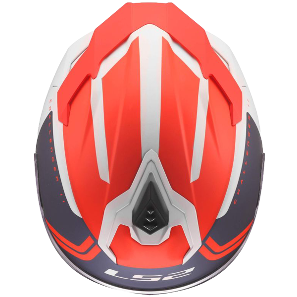 LS2 FF817 Challenger II Helm – Titan White/Blue/Red