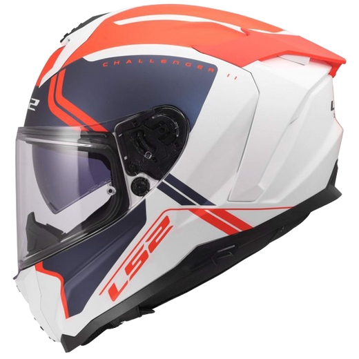 LS2 FF817 Challenger II Helm – Titan White/Blue/Red