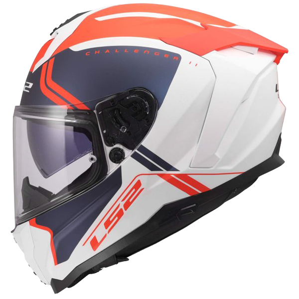 LS2 FF817 Challenger II Helm – Titan White/Blue/Red