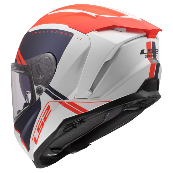 LS2 FF817 Challenger II Helm – Titan White/Blue/Red