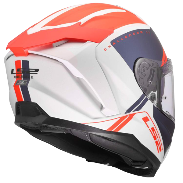 LS2 FF817 Challenger II Helm – Titan White/Blue/Red