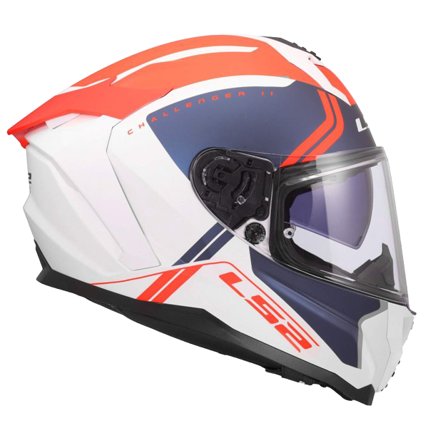 LS2 FF817 Challenger II Helm – Titan White/Blue/Red