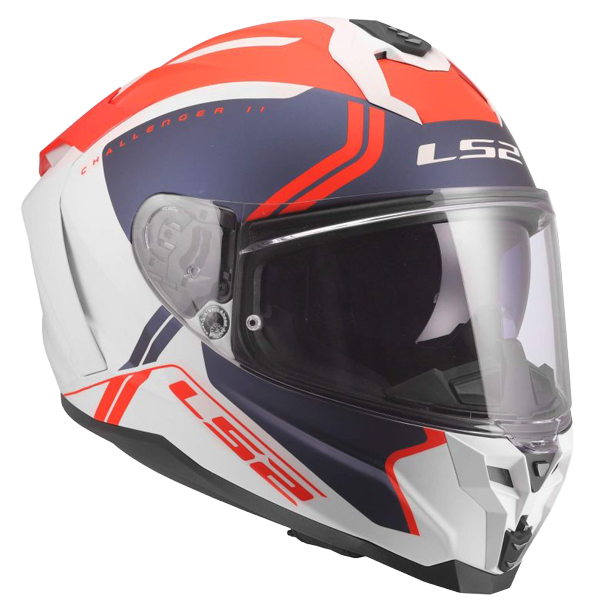 LS2 FF817 Challenger II Helm – Titan White/Blue/Red