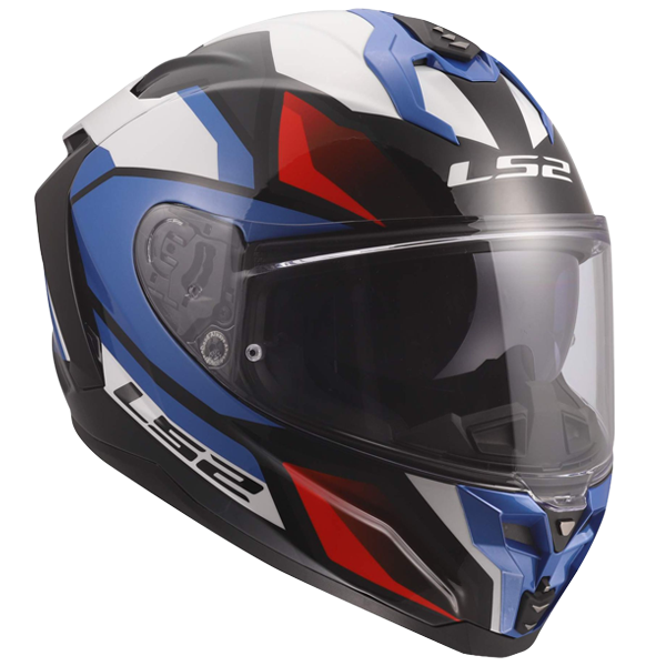 LS2 FF817 Challenger II Helm – Viper White/Blue/Red