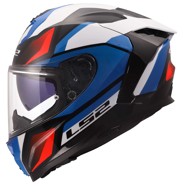 LS2 FF817 Challenger II Helm – Viper White/Blue/Red