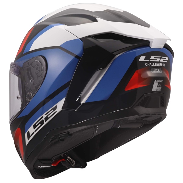 LS2 FF817 Challenger II Helm – Viper White/Blue/Red