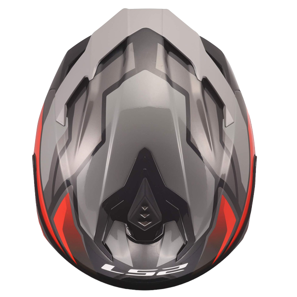 LS2 FF817 Challenger II Helm – Viper Grey/Red