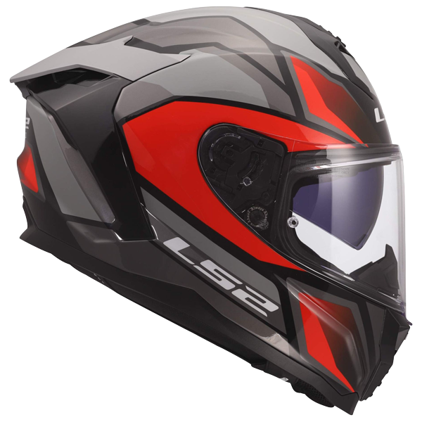 LS2 FF817 Challenger II Helm – Viper Grey/Red