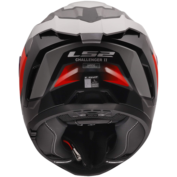 LS2 FF817 Challenger II Helm – Viper Grey/Red