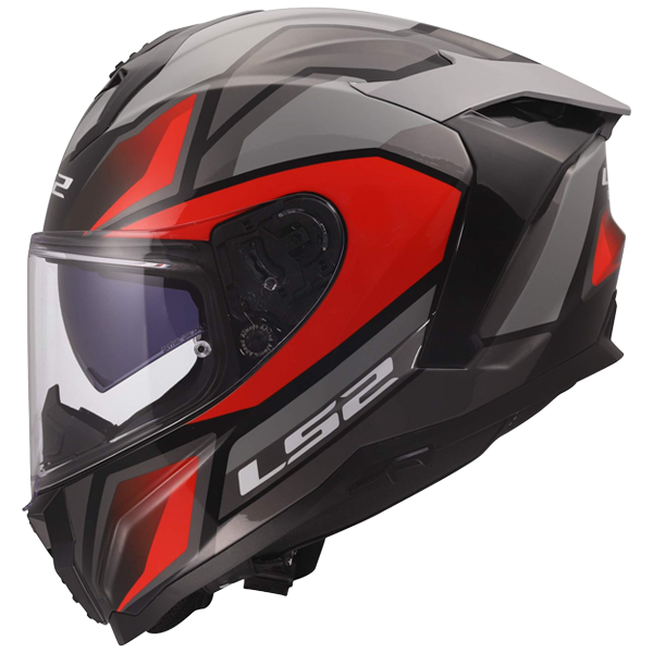 LS2 FF817 Challenger II Helm – Viper Grey/Red