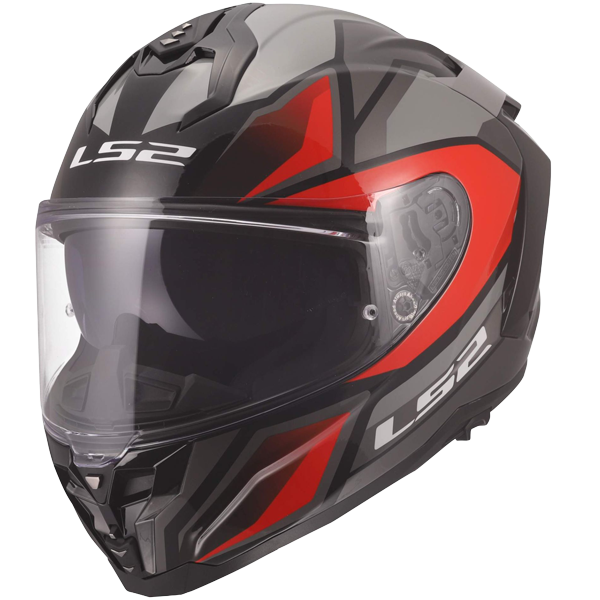LS2 FF817 Challenger II Helm – Viper Grey/Red