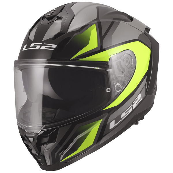 LS2 FF817 Challenger II Helm – Viper Grey/Hi-Vis Yellow