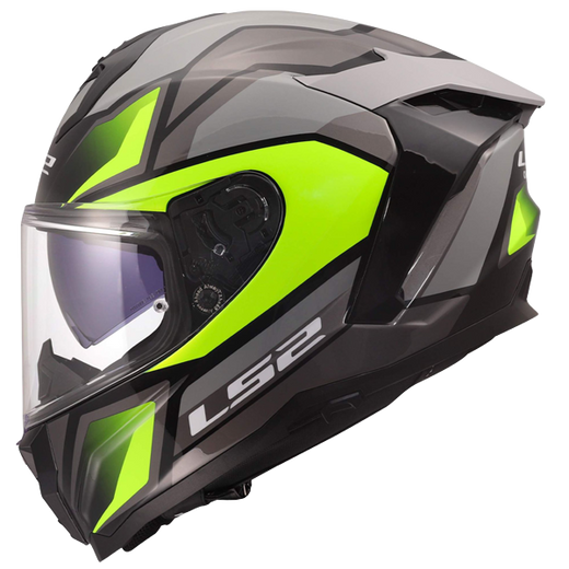 LS2 FF817 Challenger II Helm – Viper Grey/Hi-Vis Yellow