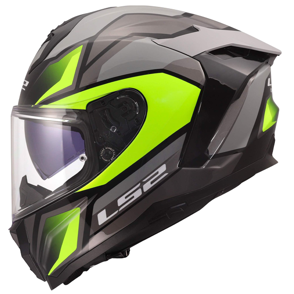 LS2 FF817 Challenger II Helm – Viper Grey/Hi-Vis Yellow