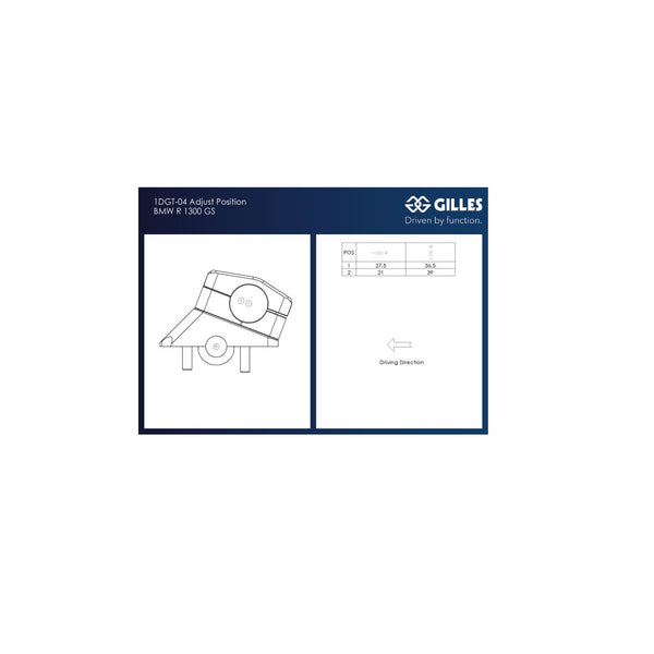 Gilles 1DGT 1DGT-04-B, dimensions and adjustment