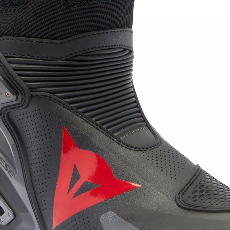 Dainese Axial 2 Air men's motorcycle racing boot in black with red logo
