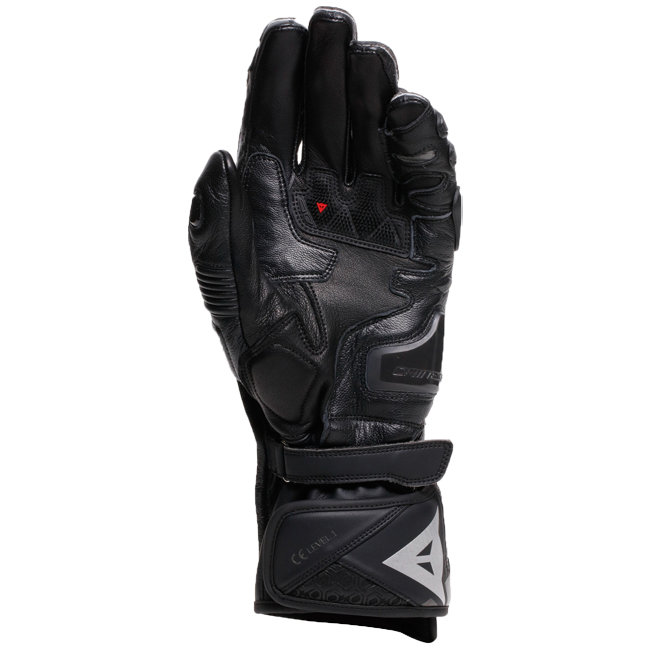 Dainese Fiero Racing motorcycle leather gloves in black, men's