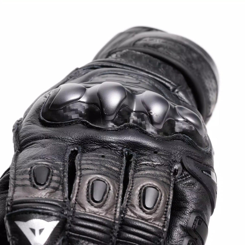 Dainese Fiero Racing motorcycle leather gloves in black, men's