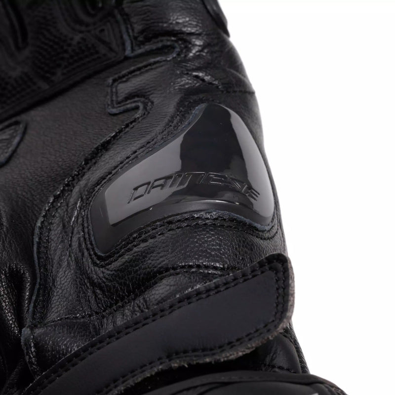 Dainese Fiero Racing motorcycle leather gloves in black, men's