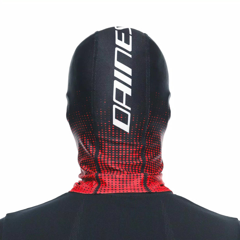 Dainese balaclava black and red with Dainese logo, part 201910000681L001