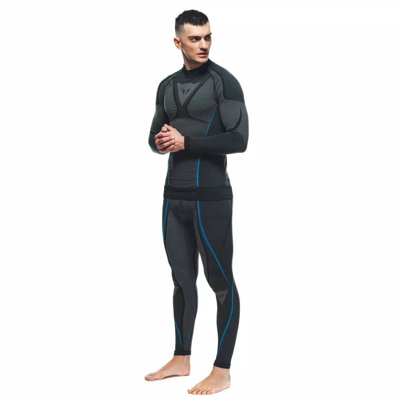 Dainese Dry LS long-sleeve base layer top for men, moisture-wicking seamless construction