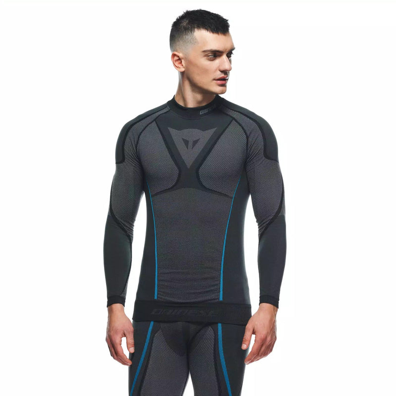 Dainese Dry LS long-sleeve base layer top for men, moisture-wicking seamless construction