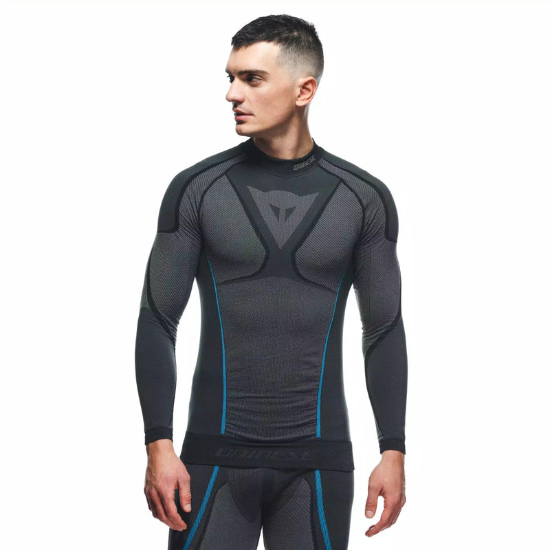Dainese Dry LS long-sleeve base layer top for men, moisture-wicking seamless construction