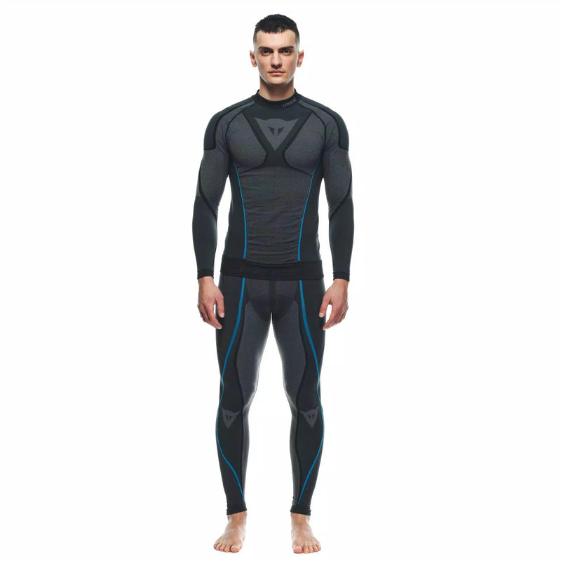 Dainese Dry LS long-sleeve base layer top for men, moisture-wicking seamless construction