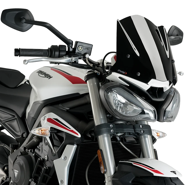 Puig New Generation Sport Windscreen for Triumph Street Triple 765 R LOW (2021–2022)