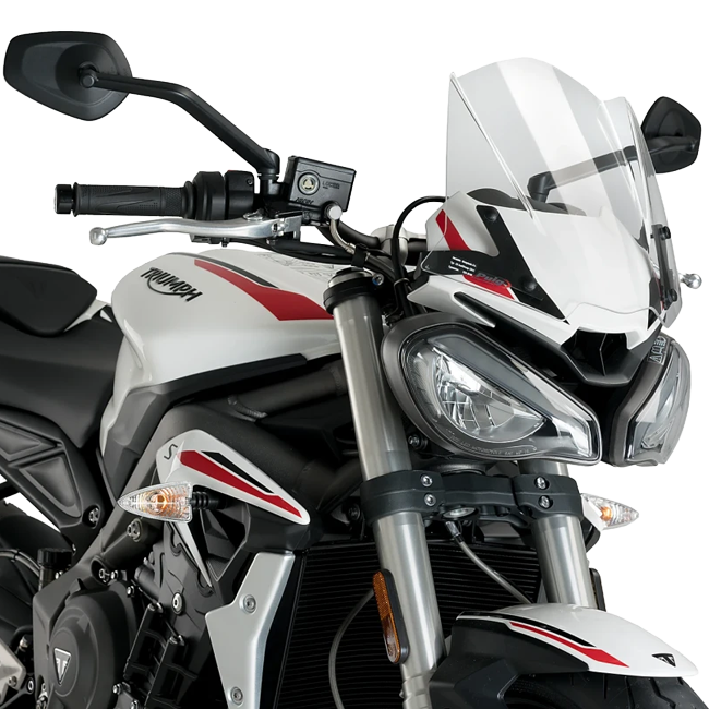 Puig New Generation Sport Windscreen for Triumph Street Triple 765 R LOW (2021–2022)