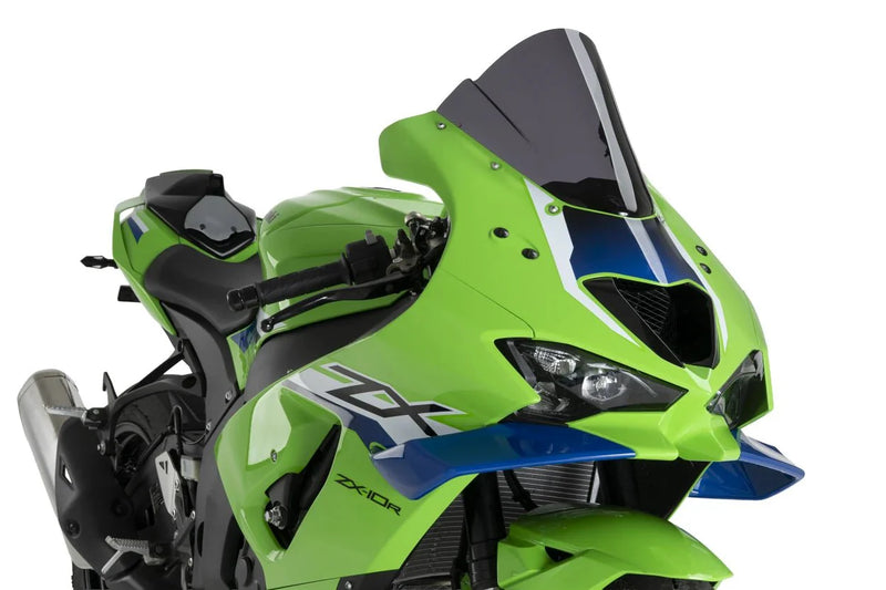 Puig Z-Racing windscreen for Kawasaki ZX-10 R 2026 in transparent PMMA acrylic