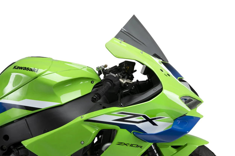 Puig Z-Racing windscreen for Kawasaki ZX-10 R 2026 in transparent PMMA acrylic