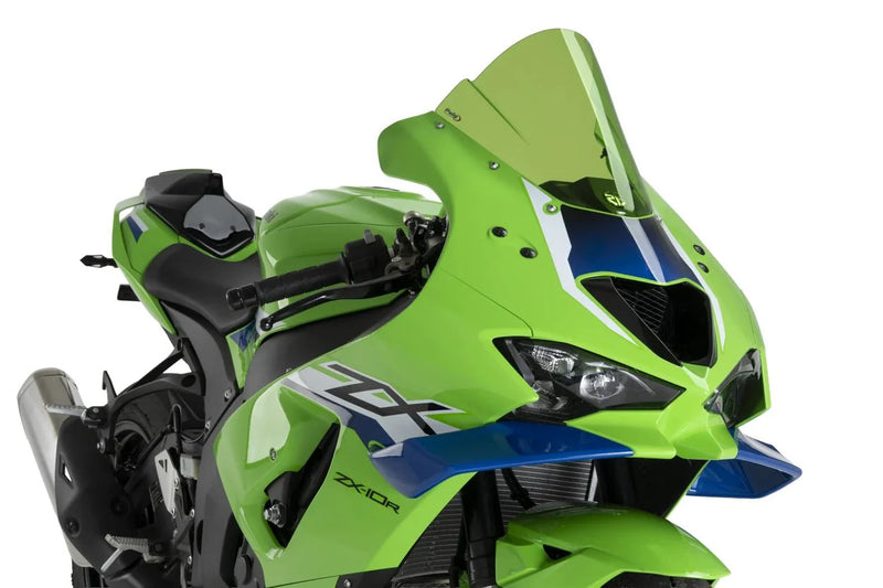 Puig Z-Racing windscreen for Kawasaki ZX-10 R 2026 in transparent PMMA acrylic