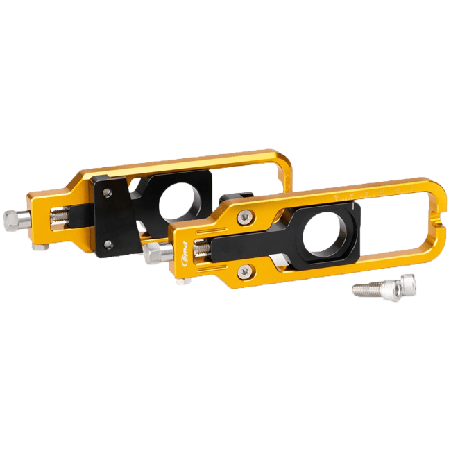 Puig CNC-machined aluminium chain tensioner for BMW M1000RR K66, anodised finish