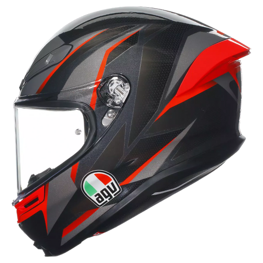 AGV K6 S Helmet Slashcut Black/Grey/Red | 2118395001014